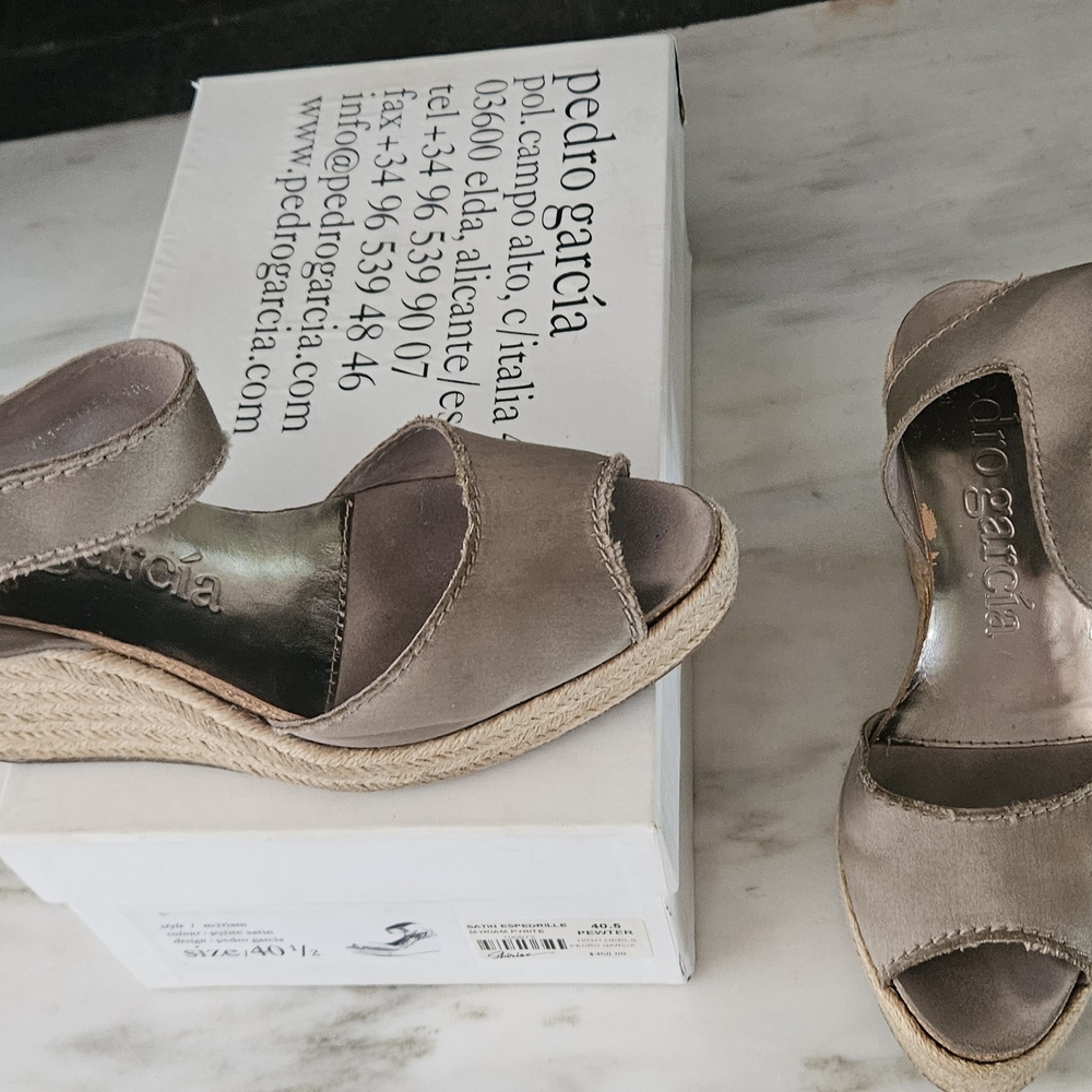 Pedro Garcia Women's Tan Wedge Sandals